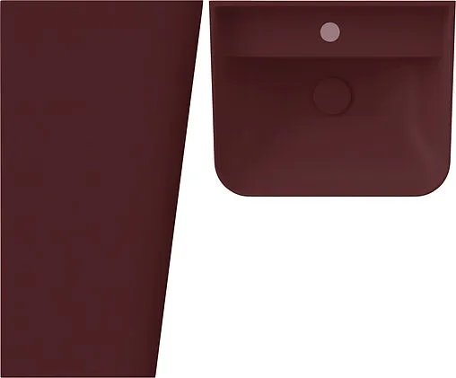 Раковина ISVEA Sott’Aqua 50 бордовый 10SQ37001-2R