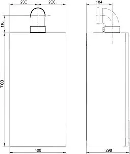 Настенный газовый котел одноконтурный турбированный 14кВт Baxi ECO Life 1.14F 7860077 Настенный газовый котел одноконтурный турбированный 14кВт Baxi ECO Life 1.14F 7860077, 2