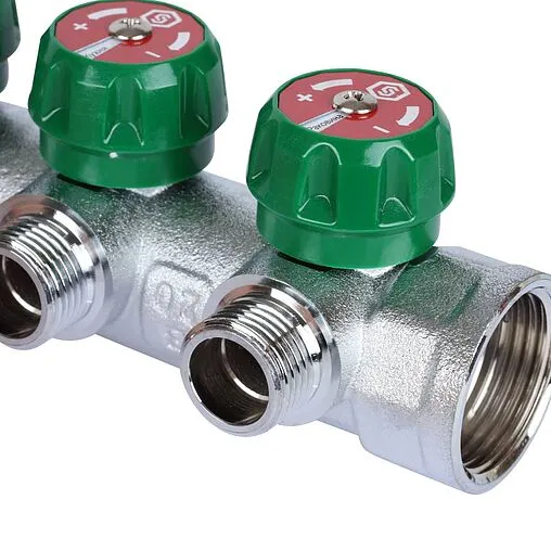 Коллектор регулирующий проходной 4 отвода 1&quot;в/н x ½&quot;н Stout SMB-6849-011204