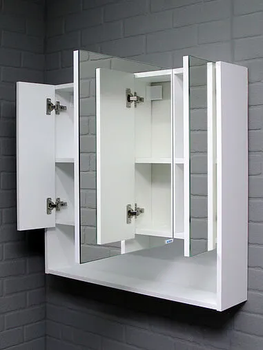 Шкаф-зеркало Айсберг Ева 80 белый DA5923HZ