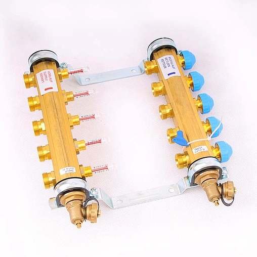 Группа коллекторная с расходомерами 5 отводов 1&quot;в/в x ¾&quot;ек Watts HKV/T 10004199