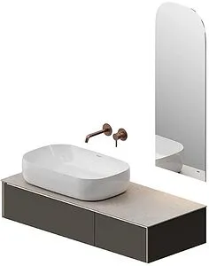 Тумба-умывальник подвесная Kerama Marazzi Magica 120 вечерний серый матовый MA.120.2\EGR.M+MA.wb.65+, 5