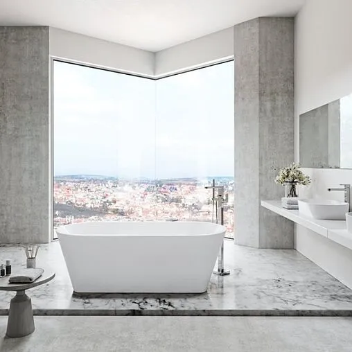 Смеситель для ванны напольный Ravak Chrome хром X070101