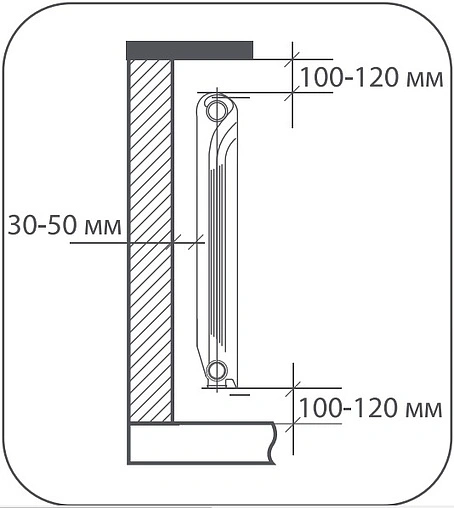 Радиатор алюминиевый 10 секций PFAL50010