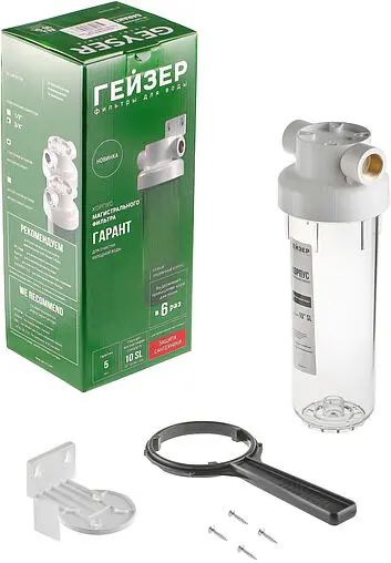 Корпус фильтра ¾"в x ¾"в Slim Line 10" Гейзер Гарант 50775 Корпус фильтра ¾"в x ¾"в Slim Line 10" Гейзер Гарант 50775