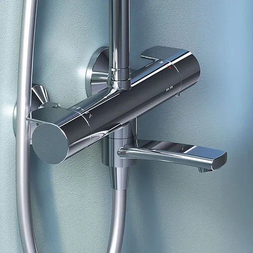 Душевая система с термостатом для ванны Am.Pm X-Joy хром F0785A500 Душевая система с термостатом для ванны Am.Pm X-Joy хром F0785A500
