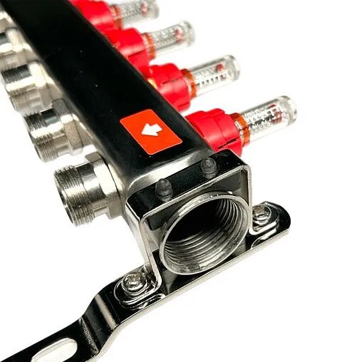 Группа коллекторная с расходомерами 10 отводов 1&quot;в/в x ¾&quot;ек Uni-fitt OPTIMAL 450B4310.RU