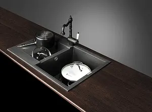 Мойка кухонная Omoikiri Sakaime 78-2-BL черный 4993114, 3