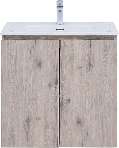 Тумба-умывальник подвесная Aquanet Алвита New 70 дуб веллингтон 00303906+00284027