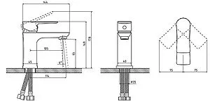 Смеситель для раковины Osgard Amungen хром 82013 Смеситель для раковины Osgard Amungen хром 82013, 2