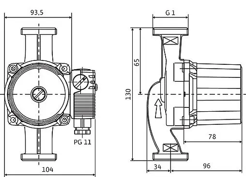 Насос циркуляционный Wilo Star-RS 25/6-130-RK 9168934