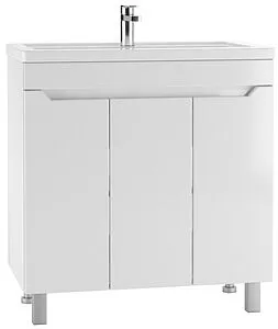Тумба-умывальник напольная Айсберг Мечта 80 белый DM2325T+1WH302251, 1