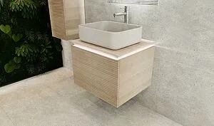 Тумба-умывальник подвесная Jorno Karat 60 бук светлый Kar.01.60/P/BuL+MLN-7050H Тумба-умывальник подвесная Jorno Karat 60 бук светлый Kar.01.60/P/BuL+MLN-7050H, 5