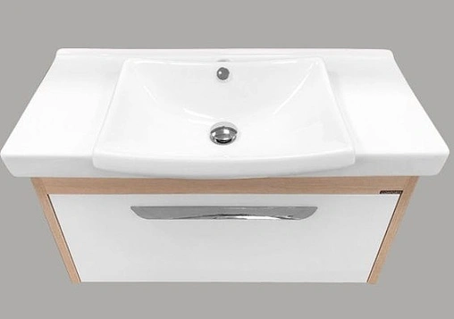 Тумба-умывальник подвесная Comforty Киото 90П белый/сосна лоредо 00003126707CF