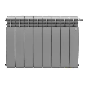 Радиатор биметаллический 8 секций нижнее правое подключение Royal Thermo Biliner 500 VR80 Silver Satin RTBSSVR8050008 Радиатор биметаллический 8 секций нижнее правое подключение Royal Thermo Biliner 500 VR80 Silver Satin RTBSSVR8050008, 2