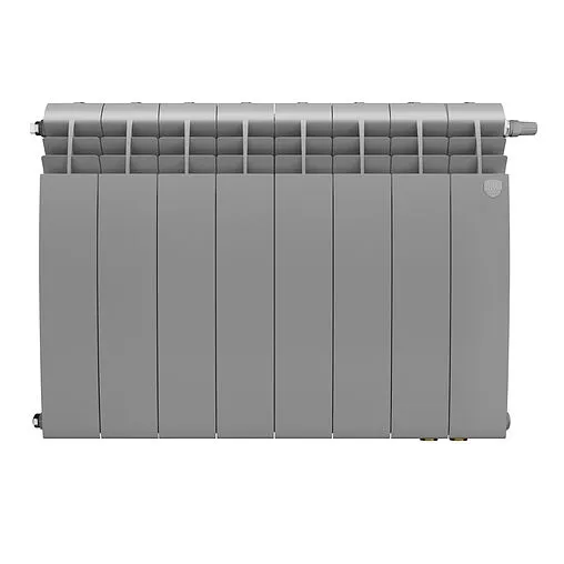 Радиатор биметаллический 8 секций нижнее правое подключение Royal Thermo Biliner 500 VR80 Silver Satin RTBSSVR8050008 Радиатор биметаллический 8 секций нижнее правое подключение Royal Thermo Biliner 500 VR80 Silver Satin RTBSSVR8050008