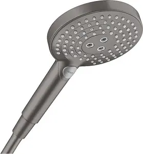 Лейка ручного душа Hansgrohe Raindance Select S 120 3jet шлифованный чёрный хром 26530340, 1
