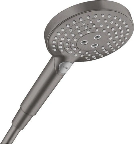 Лейка ручного душа Hansgrohe Raindance Select S 120 3jet шлифованный черный хром 26530340