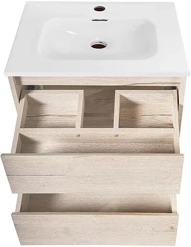 Тумба под умывальник подвесная BelBagno KRAFT 50 Rovere Galifax Bianco KRAFT-500-2C-SO-RGB