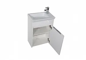 Тумба под умывальник подвесная Aquanet Дувр 45 белый 00182607, 5