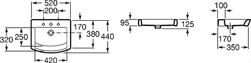 Раковина Roca Hall 52 белый 32788200H
