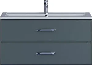 Тумба-умывальник подвесная Uperwood Foster 100 серый графит 291020543 Тумба-умывальник подвесная Uperwood Foster 100 серый графит 291020543, 1