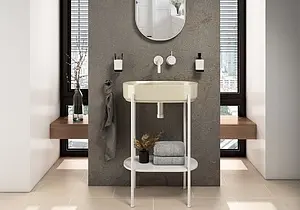 Раковина ISVEA Infinity 55 слоновая кость 10NF65055-2K Раковина ISVEA Infinity 55 слоновая кость 10NF65055-2K, 5