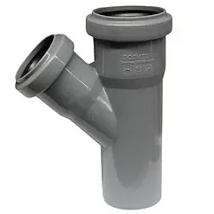 Тройник внутренний D=50x40мм Угол 45° Политэк 205445