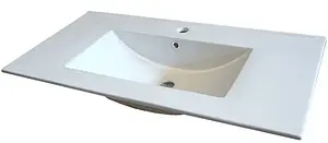 Тумба-умывальник подвесная Comforty Гамбург 90 белый/дуб сонома 00004142225CF Тумба-умывальник подвесная Comforty Гамбург 90 белый/дуб сонома 00004142225CF, 3