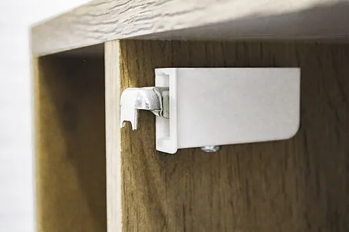 Тумба под умывальник подвесной Домино Frost 70 белый/дуб вотан DF3401T