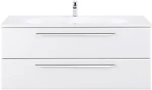 Тумба-умывальник подвесная Cezares Eco 120 Bianco Opaco ECO-1200-2C-SO-BO+CZR-NAT-120-LVB Тумба-умывальник подвесная Cezares Eco 120 Bianco Opaco ECO-1200-2C-SO-BO+CZR-NAT-120-LVB, 1