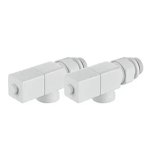 Комплект вентилей запорных осевых ½" в/н Royal Thermo Cube белый RTE 56.0003 Комплект вентилей запорных осевых ½" в/н Royal Thermo Cube белый RTE 56.0003, 4