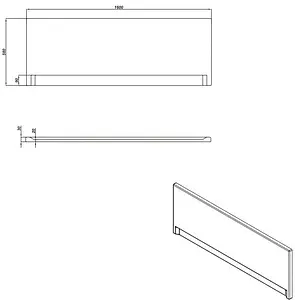 Панель для ванны фронтальная Cersanit Universal1 160 белый 63327, 2