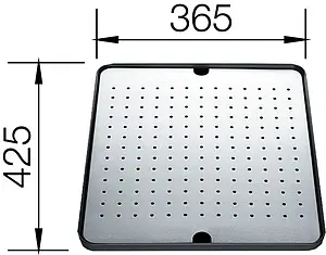 Поддон с перфорированной вставкой Blanco нержавеющая сталь 513485 Поддон с перфорированной вставкой Blanco нержавеющая сталь 513485, 2