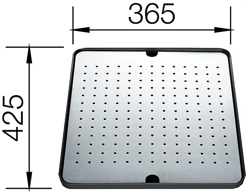 Поддон с перфорированной вставкой Blanco нержавеющая сталь 513485