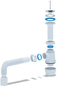 Сифон бутылочный для мойки Ани Пласт Грот A0510, 3