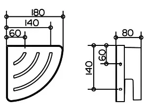 Полка Keuco Collection Moll белый/хром 12757010000 Полка Keuco Collection Moll белый/хром 12757010000, 3