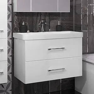 Тумба-умывальник подвесная Opadiris Арабеско 80 белый 00-00005553+03080, 3