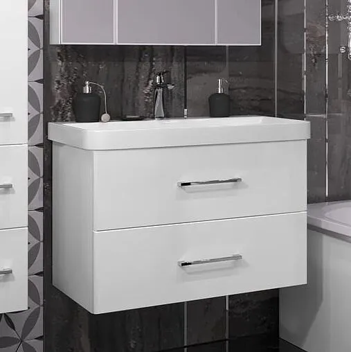 Тумба-умывальник подвесной Opadiris Арабеско 80 белый 00-00005553+03080