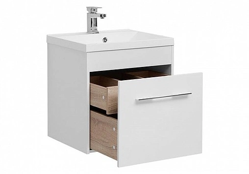 Тумба под умывальник подвесная Aquanet Августа 58 белый 00210026