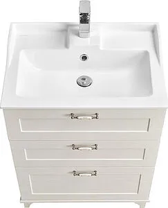 Тумба под умывальник напольная Aquaton Леон 65 H дуб белый 1A194601LBPS0, 4