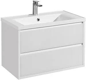 Тумба-умывальник подвесная Aquaton Римини 80 new белый 1A2267K1RN010 Тумба-умывальник подвесная Aquaton Римини 80 new белый 1A2267K1RN010, 1