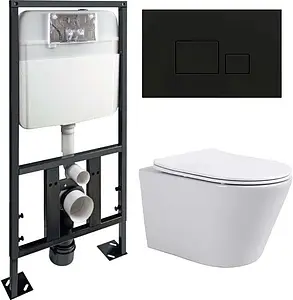 Комплект 5 в 1 Toni Arti Forli TA-01+TA-1905+TA-0064 с кнопкой Tocco TA-0064 черный матовый, 1