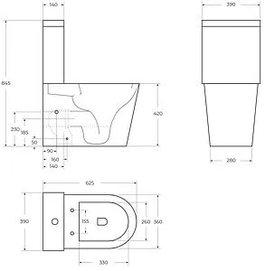 Чаша унитаза BelBagno Flay-R белый BB2149CP-TOR, 2