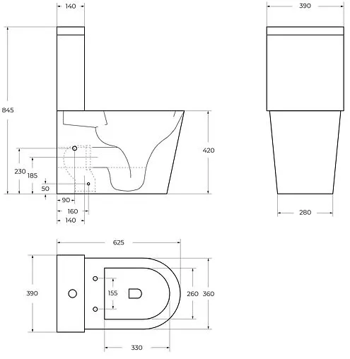 Чаша унитаза BelBagno Flay-R белый BB2149CP-TOR Чаша унитаза BelBagno Flay-R белый BB2149CP-TOR
