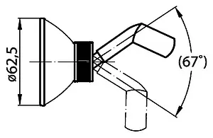 Держатель ручного душа Cezares золото CZR-SOC-03/24, 3