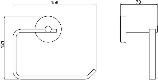 Держатель туалетной бумаги Aquatek Бетта хром AQ4608CR