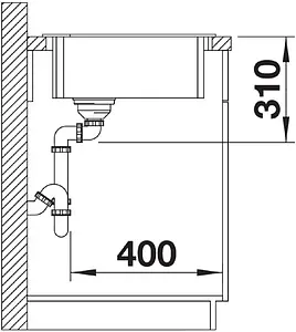 Мойка кухонная Blanco Zia 9 E 93 антрацит 514764 Мойка кухонная Blanco Zia 9 E 93 антрацит 514764, 3