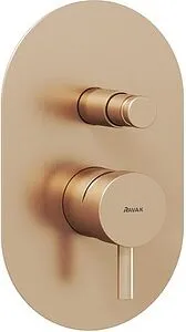 Смеситель для душа скрытого монтажа Ravak Espirit розовое золото X070358, 1