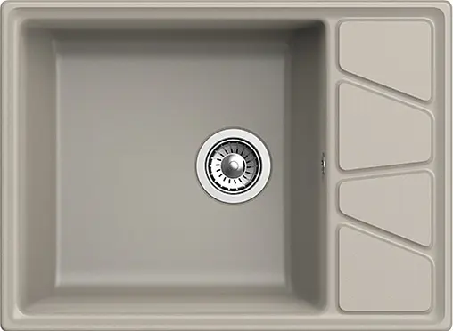 Мойка кухонная GranFest Vertex V-680L топаз